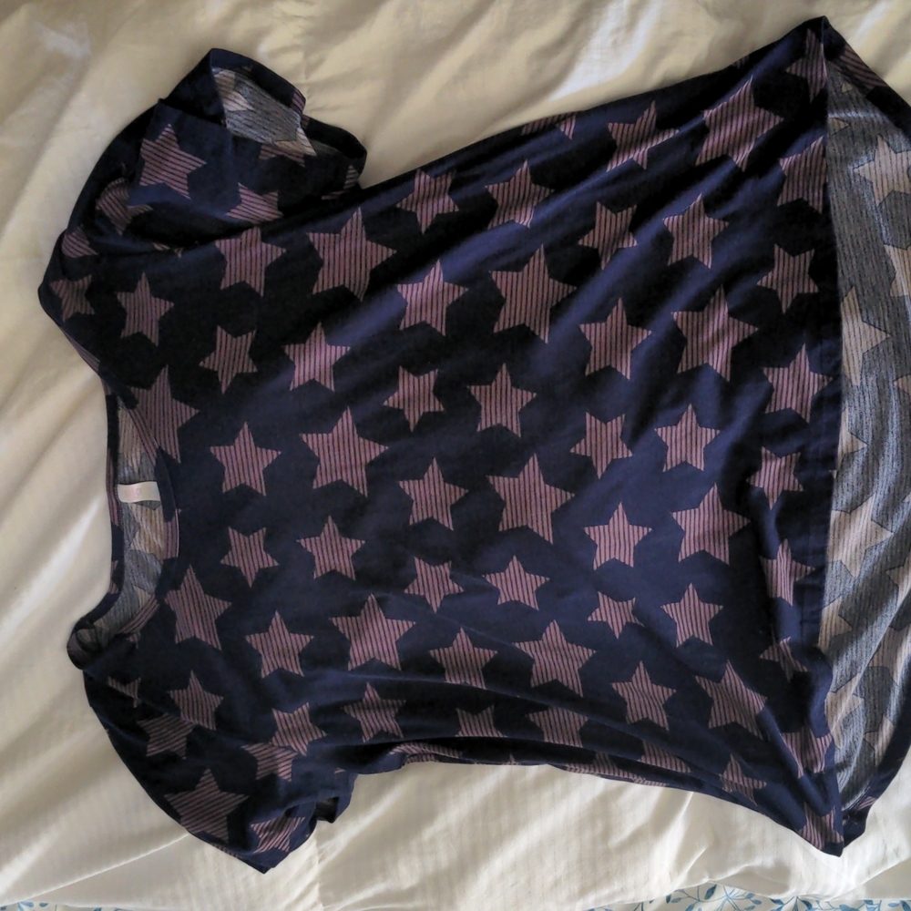 Lularoe 3x purple star tee